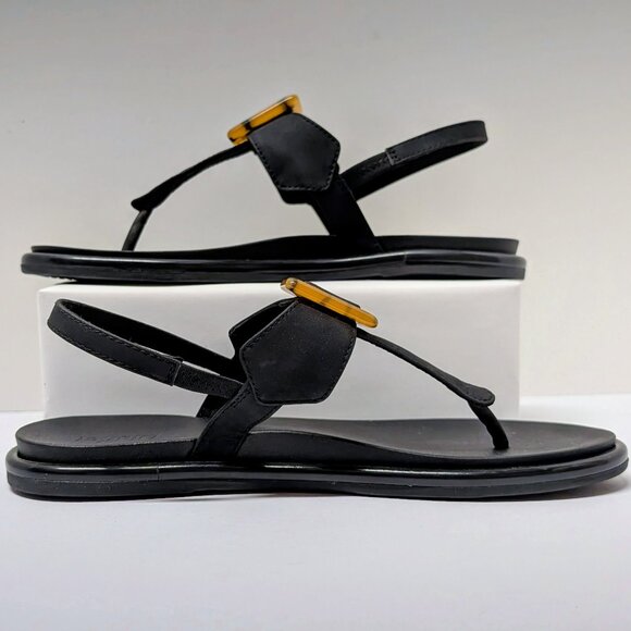 OluKai La‘i T–Bar Strappy Beach Sandals in Lava Rock - Picture 6 of 16